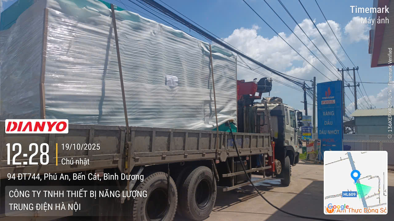 Dự án bàn giao máy phát điện Yuchai 500 kVA cho khu công nghiệp Bến Cát, Bình Dương. Trung Điện thi công trọn gói – vận hành ổn định, tiết kiệm nhiên liệu.