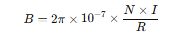 Công thức tính từ trường của khung dây có N vòng