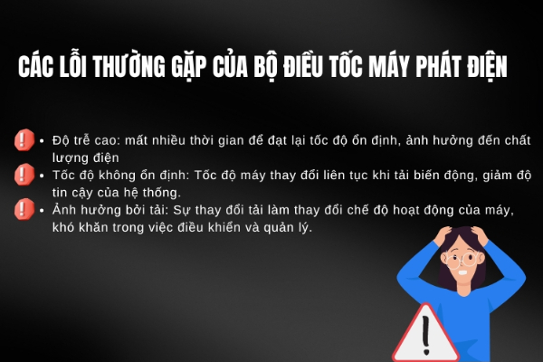 Một số lỗi thường gặp ở bộ điều tốc máy phát điện