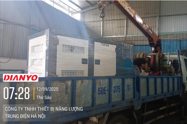Bàn giao tổ máy Dianyo 75 kVA cho kho hàng TP.HCM