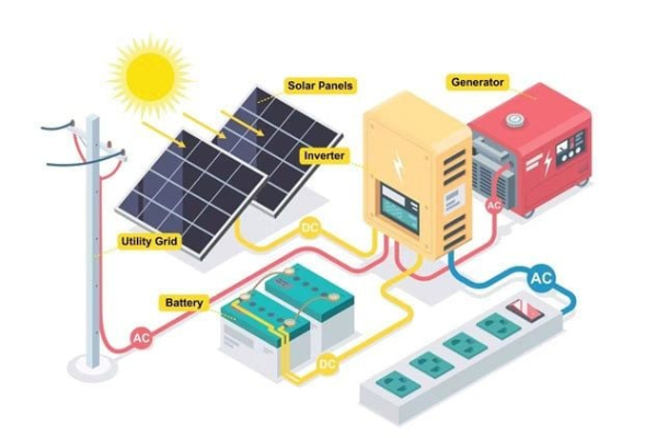Ứng dụng của máy phát điện cho hệ thống điện mặt trời