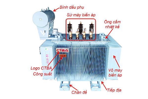 Cấu tạo máy biến áp