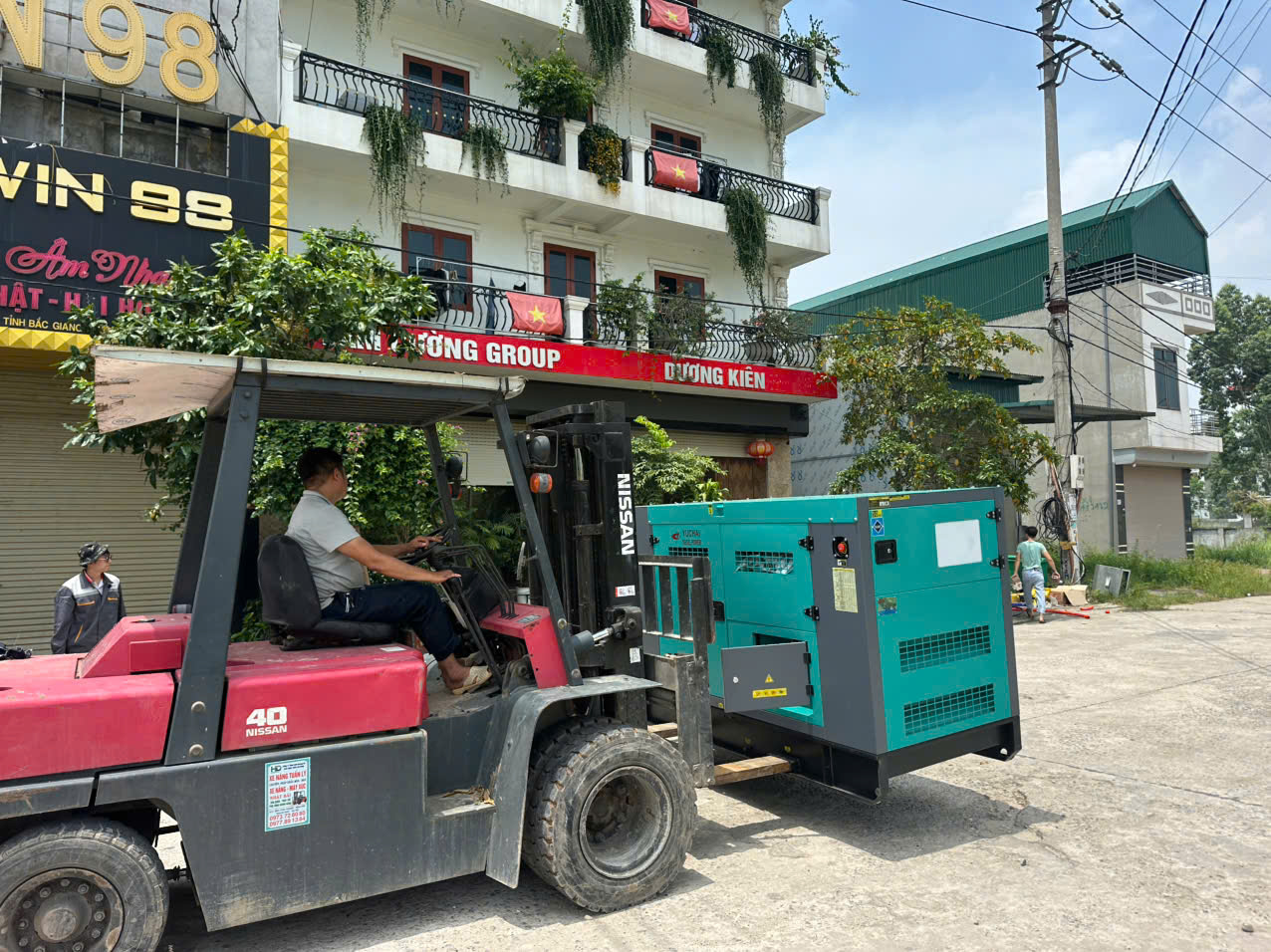 Lắp đặt máy phát điện Yuchai tại Bắc Giang: Đảm bảo nguồn điện liên tục cho dự án khách sạn của bạn